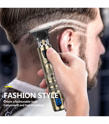 Small LCD Screen Display Professional Men Cordless Hair Clippers Beard Trimmer Cutting Machine Kit