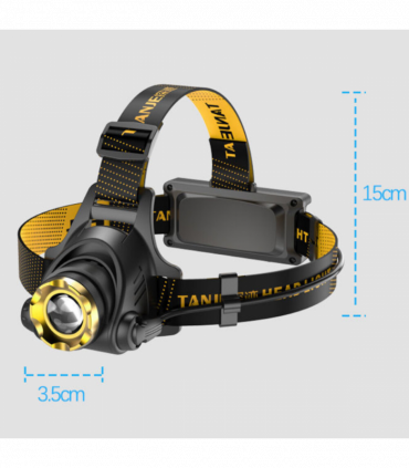 USB Rechargeable LED Headlamp 3 Modes Head Torch Zoomable Headlight+Car Charger+USB Cable Set