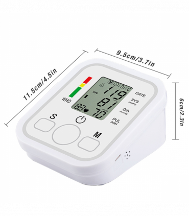 LCD Digital Automatic Blood Pressure Monitor Upper Arm BP Heart Rate Machine Voice Talking BP Monitor