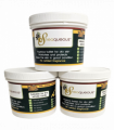 3 Pots of Sheaqueous Aqueous Cream with Shea Butter, Almond Oil, cocoa butter, vitamin E. A natural aqueous cream for very dry skin, for Sensitive Skin, Children, Eczema prone skin , Use in Pregnancy for expanding tummy NO ADDED FRAGRANCE