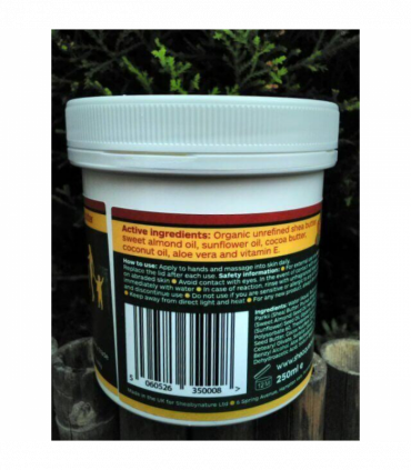 10  Pots of Sheaqueous Aqueous Cream with Organic Shea Butter, Almond Oil, cocoa butter, vitamin E. A natural aqueous cream for very dry skin, for Sensitive Skin, Children, Eczema prone skin , Use in Pregnancy for expanding tummy NO ADDED FRAGRANCE