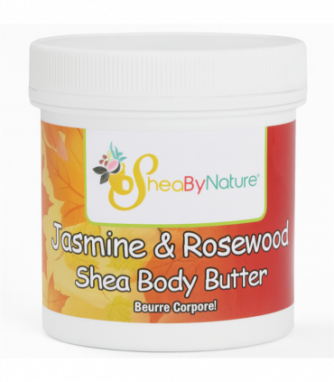 Sheabynature's Jasmine & Rosewood Body Butter with Organic Unrefined Fairly-traded Shea Butter, Cocoa butter and Vitamin E 250g e