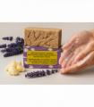 English  Country Lavender Natural Handmade Soap with Organic Unrefined, Fair Trade Shea Butter, Coconut and Olive Oil (115-135g)