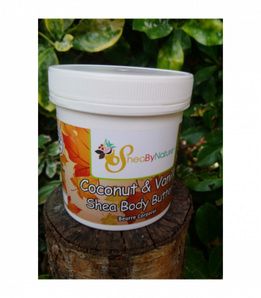 Coconut & Vanilla Shea Butter Body Butter Intensive Therapy for Very Dry Sensitive Skin, with Cocoa Butter and Vitamin E 250g