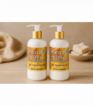 2 bottle of Shea Butter Creamy Lotion for Body (250ml) with Neroli and Ylang Ylang Essential Oils. Great Moisturising Lotion for Stretchmarks and Dry Skin