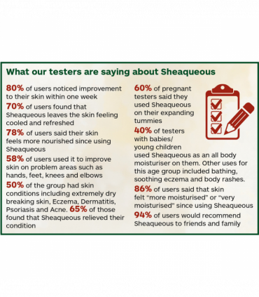 5 Pots of Sheaqueous Aqueous Cream with Organic Shea Butter, Almond Oil, cocoa butter, vitamin E. A natural aqueous cream for very dry skin, for Sensitive Skin, Children, Eczema prone skin , Use in Pregnancy for expanding tummy NO ADDED FRAGRANCE