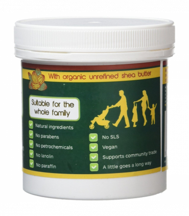 5 Pots of Sheaqueous Aqueous Cream with Organic Shea Butter, Almond Oil, cocoa butter, vitamin E. A natural aqueous cream for very dry skin, for Sensitive Skin, Children, Eczema prone skin , Use in Pregnancy for expanding tummy NO ADDED FRAGRANCE