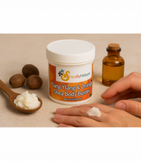 Ylang Ylang & Orange Body Butter with Organic Unrefined, Fair Trade Shea Butter. Intensive Therapy for Very Dry Skin 250g