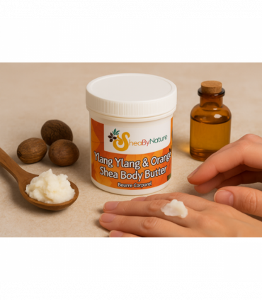 Ylang Ylang & Orange Body Butter with Organic Unrefined, Fair Trade Shea Butter. Intensive Therapy for Very Dry Skin 250g