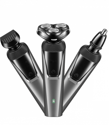 USB Rechargeable 3-In-1 Men's Professional Multi-function Cheek Beard Trimmer Men Nose Hair Cutting Barber Shaver Machine