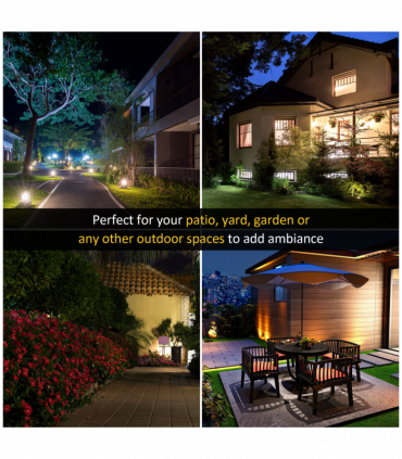 1.9M Garden Lamp Post Light, IP44 Outdoor LED Solar Powered Black