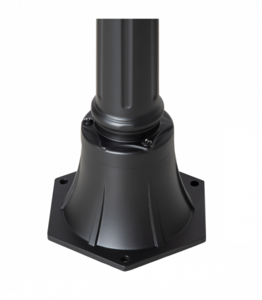 1.9M Garden Lamp Post Light, IP44 Outdoor LED Solar Powered Black