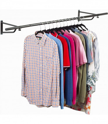 4ft Garment Rail In Black Powder Coating