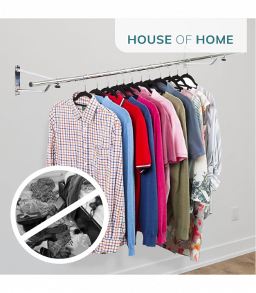 4ft Garment Rail In Black Powder Coating