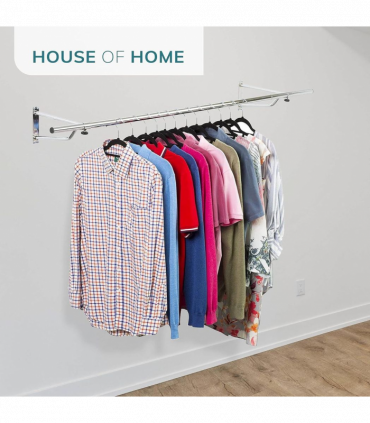 4ft Garment Rail In Black Powder Coating