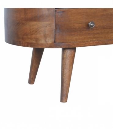 Artisan Furniture Solid Wood Chestnut Rounded Entertainment Unit