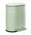 HOMCOM 20L Pedal Bin, Metal Kitchen Bin with Soft-close Lid, Light Green