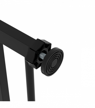 PawHut Adjustable Safety Gate w/ 1 Extensions and Four Adjustable Screws, Black