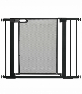 Pressure Fit Safety Gate for Doors Dog Gate Auto Close, 75-103 cm Black PawHut