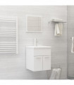 vidaXL Bathroom Furniture Set White Engineered Wood