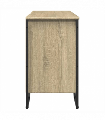 vidaXL Bathroom Sink Cabinet Sonoma Oak 91x35x60 cm Engineered Wood