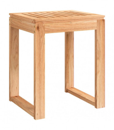 vidaXL Bathroom Stool 40x30x46 cm Solid Wood Walnut