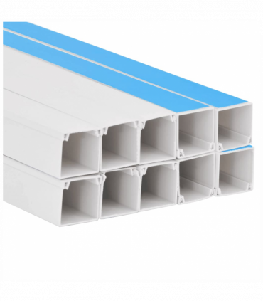 vidaXL Cable Trunking Self-Adhesive 33x33 mm 10 m PVC