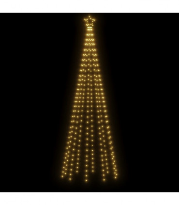 vidaXL Christmas Tree with Spike Warm White 310 LEDs 300 cm