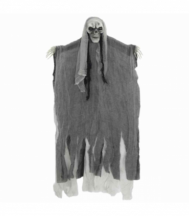 vidaXL Halloween Hanging Ghost 3 pcs Black 66 x 110 cm Polyester