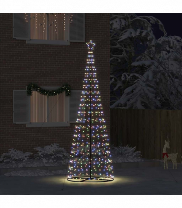 vidaXL LED Christmas Tree with 800 LEDs Multicolour 400 cm Iron