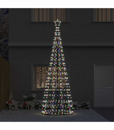 vidaXL LED Christmas Tree with 800 LEDs Multicolour 400 cm Iron