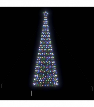 vidaXL LED Christmas Tree with 800 LEDs Multicolour 400 cm Iron