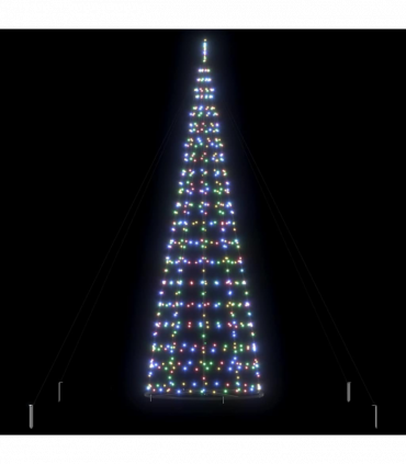vidaXL LED Christmas Tree with 800 LEDs Multicolour 400 cm Iron
