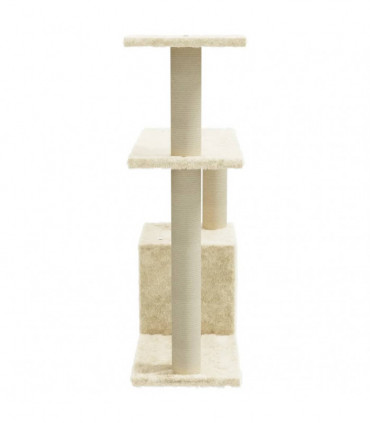 Cat Tree with Sisal Scratching Posts Cream 70 cm