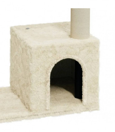 Cat Tree with Sisal Scratching Posts Cream 70 cm