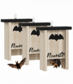 PawHut 3PCs Bat Boxes Designed to Attract Bats, 18 x 6 x 22.5 cm
