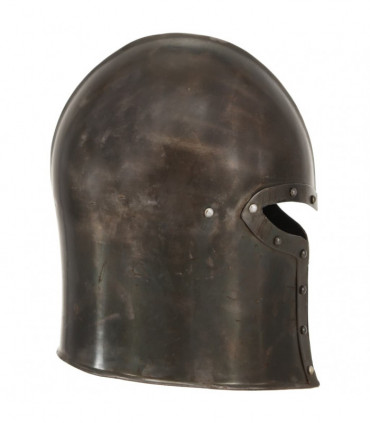 vidaXL Medieval Knight Helmet Antique Replica LARP Silver Steel