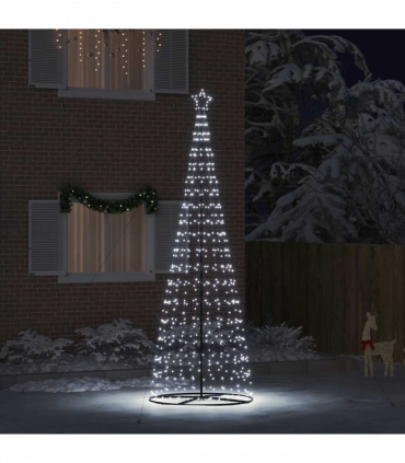 vidaXL LED Christmas Tree with 800 LEDs Cool White 400 cm Iron