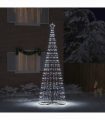 vidaXL LED Christmas Tree with 800 LEDs Cool White 400 cm Iron