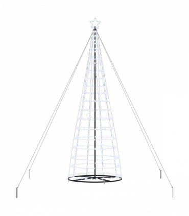 vidaXL LED Christmas Tree with 800 LEDs Cool White 400 cm Iron