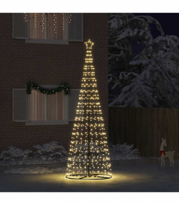 vidaXL LED Christmas Tree with 800 LEDs Warm White 400 cm Iron