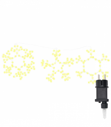 vidaXL Christmas Snowflake with 252 LEDs Warm White 45 x 38 cm PVC