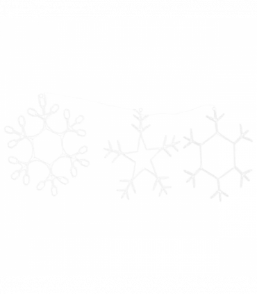 vidaXL Christmas Snowflake with 252 LEDs Warm White 45 x 38 cm PVC