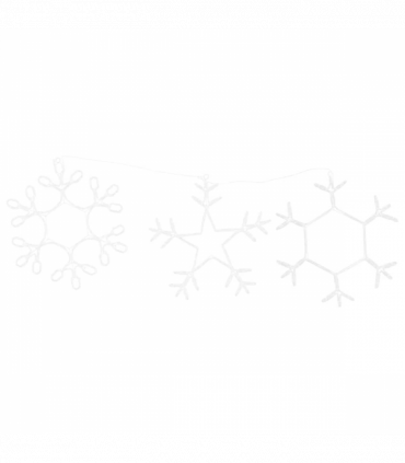 vidaXL Christmas Snowflake with 252 LEDs Warm White 45 x 38 cm PVC