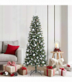 vidaXL Artificial Christmas Tree with 300 LEDs Green 76 x 76 x 180 cm