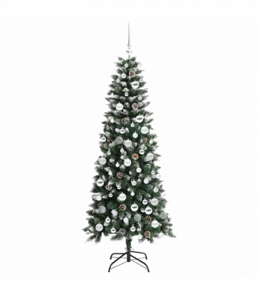 vidaXL Artificial Christmas Tree with 300 LEDs Green 76 x 76 x 180 cm