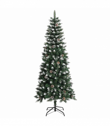 vidaXL Artificial Christmas Tree with 300 LEDs Green 76 x 76 x 180 cm