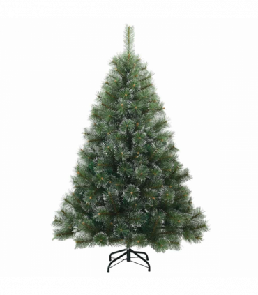 vidaXL Artificial Christmas Tree with 150 LEDs Green 150 cm PE and PVC