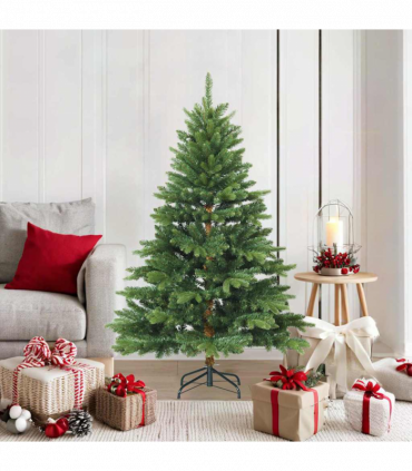 vidaXL Artificial Hinged Christmas Tree Green 150 cm PVC, PE and steel
