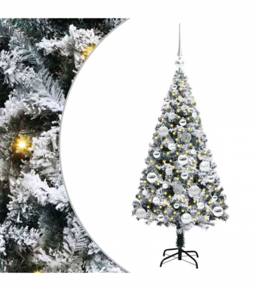 vidaXL Artificial Christmas Tree with 150 LEDs with Stand Green 120 cm